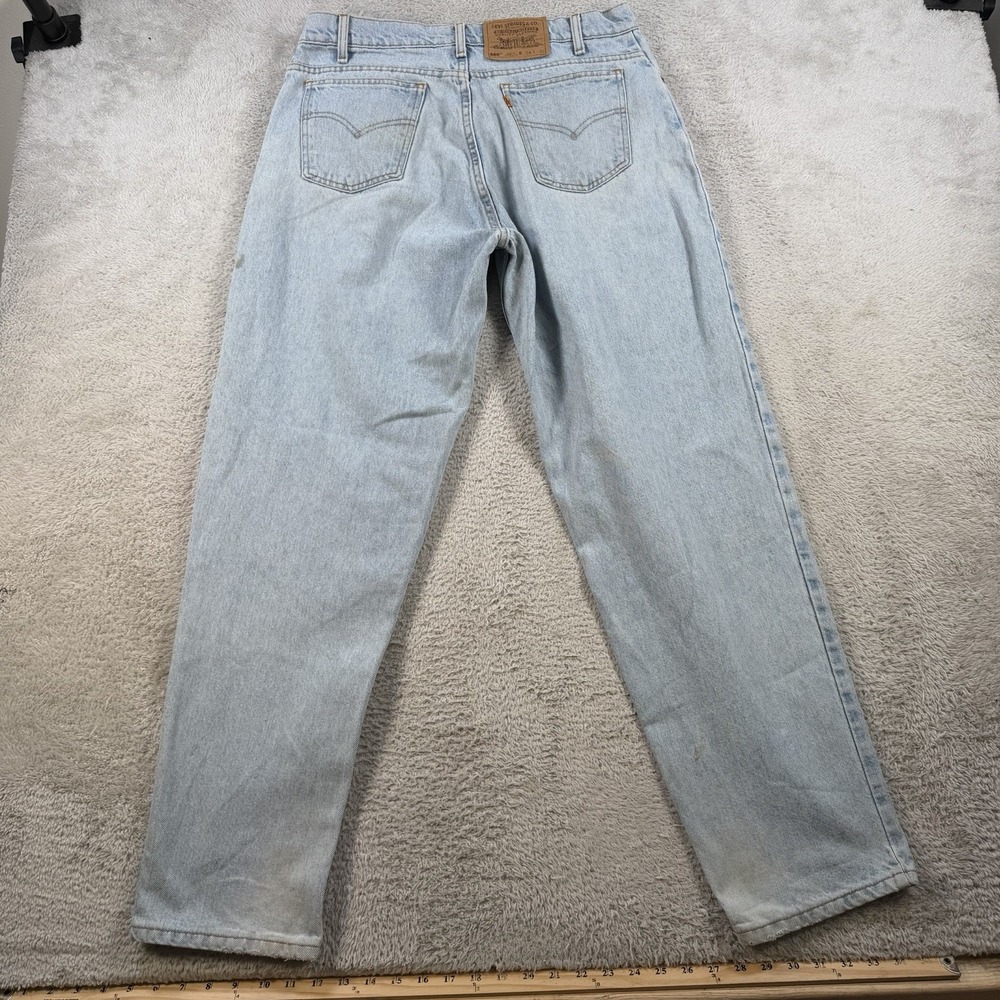 Vintage Levis Jeans Mens 34x32 Orange Tab 560 Loose Fit Tapered Leg Denim 90s - Picture 7 of 10